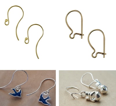 Charm Attaching Option - EARRINGS - Sterling Silver or 9ct Gold