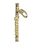 Charm - FLUTE - Sterling Silver or 9ct Gold