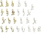 Charm - LITTLE SWIRL LETTERS - Sterling Silver or 9ct Gold