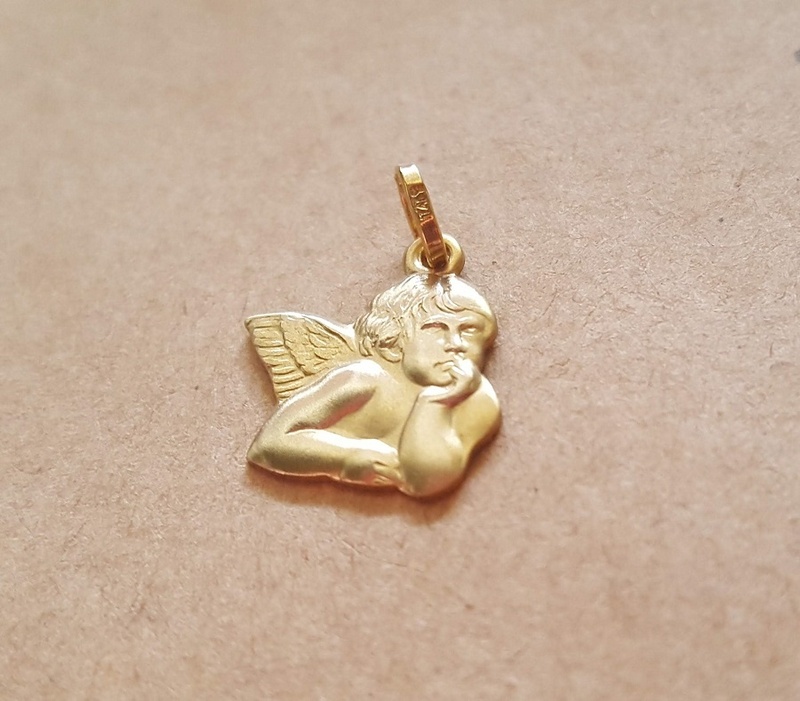 1.4 grams 9ct Gold Cherub/ Angel Pendant 