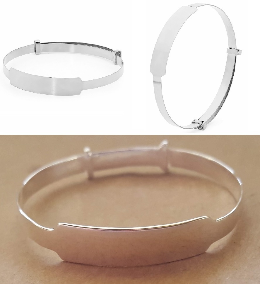 Personalised baby expandable bangle Clearance