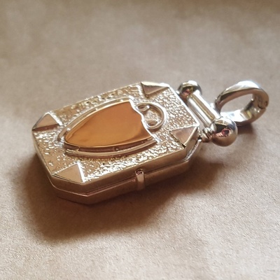 Square and rectangular shaped lockets|sterling silver or solid gold