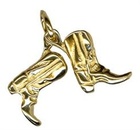 Charm - PAIR OF BOOTS - Sterling SIlver or 9ct Gold