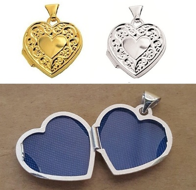 Locket - TINY HEART - Sterling Silver or 9ct Gold