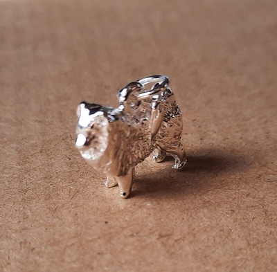 Charm - SAMOYED DOG - Sterling Silver or 9ct Gold