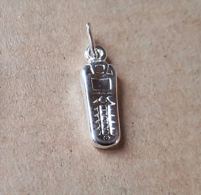 Charm - MOBILE PHONE - Sterling Silver or 9ct Gold