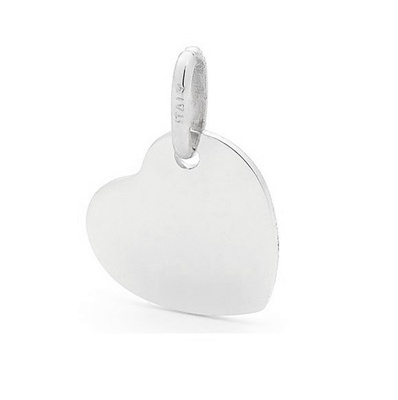 Pendant or Charm - LITTLE HEART - 9ct White Gold