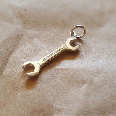 Charm - SPANNER - Sterling Silver or 9ct Gold