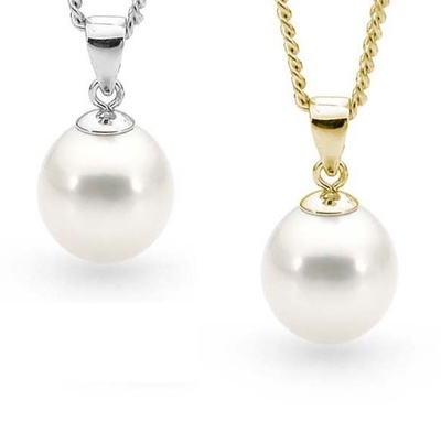 Pendant - DROP PEARL - Sterling Silver or 9ct Gold