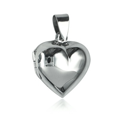 Locket - PUFF HEART - Sterling Silver
