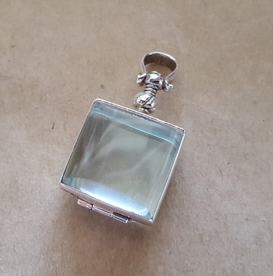 Square and rectangular shaped lockets|sterling silver or solid gold