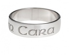 Laser Engraved Ring - BARREL STYLE - Sterling Silver or 9ct Gold