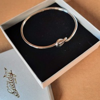 Knot bangle in sterling silver |handcrafted buy online Australia