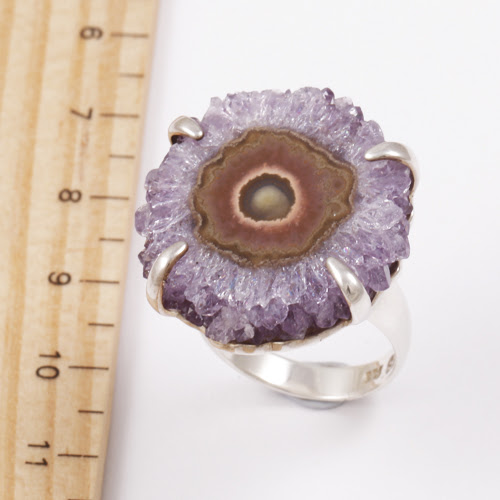 amethyst flower ring
