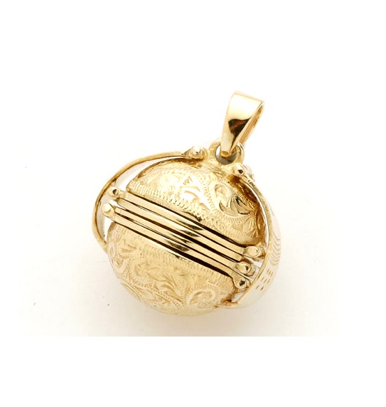 9ct gold photoball locket