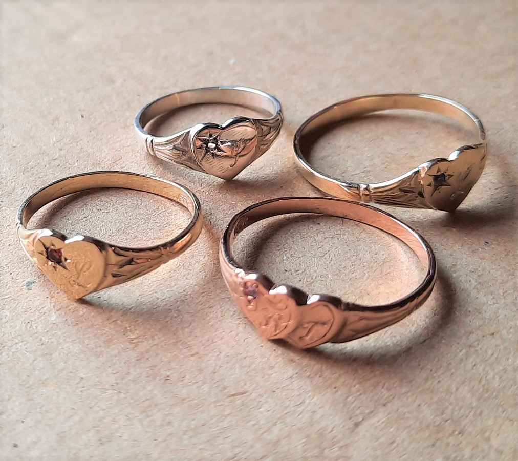 australian made signet rings gold or silver